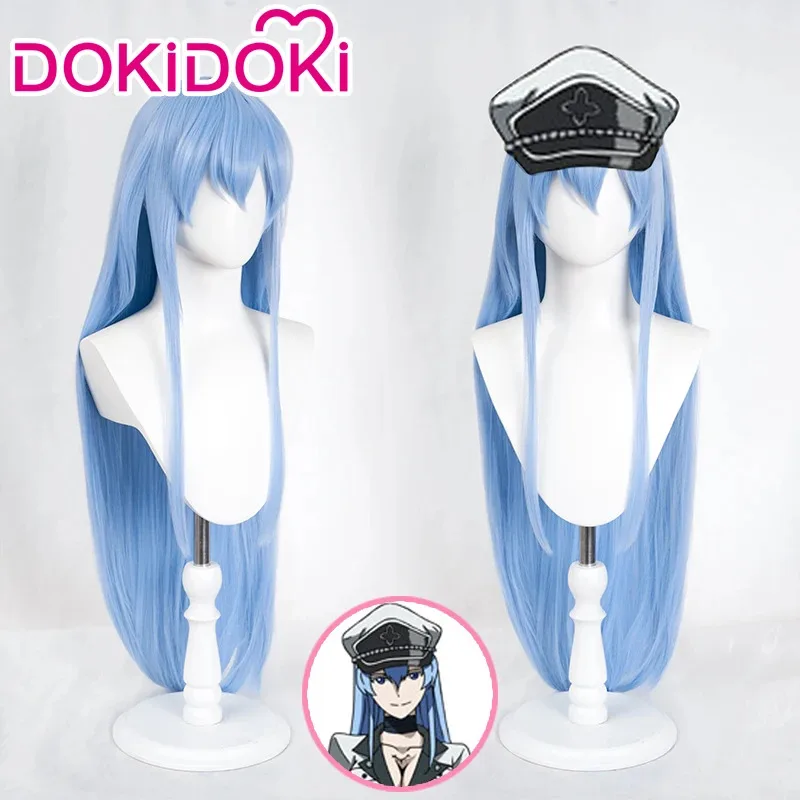 

LQIN STOCK Esdeath Wig Anime Akame ga KILL! Cosplay DokiDoki Esdeath Women Blue Long Hair Heat Resistant Synthetic Akame ga KIL