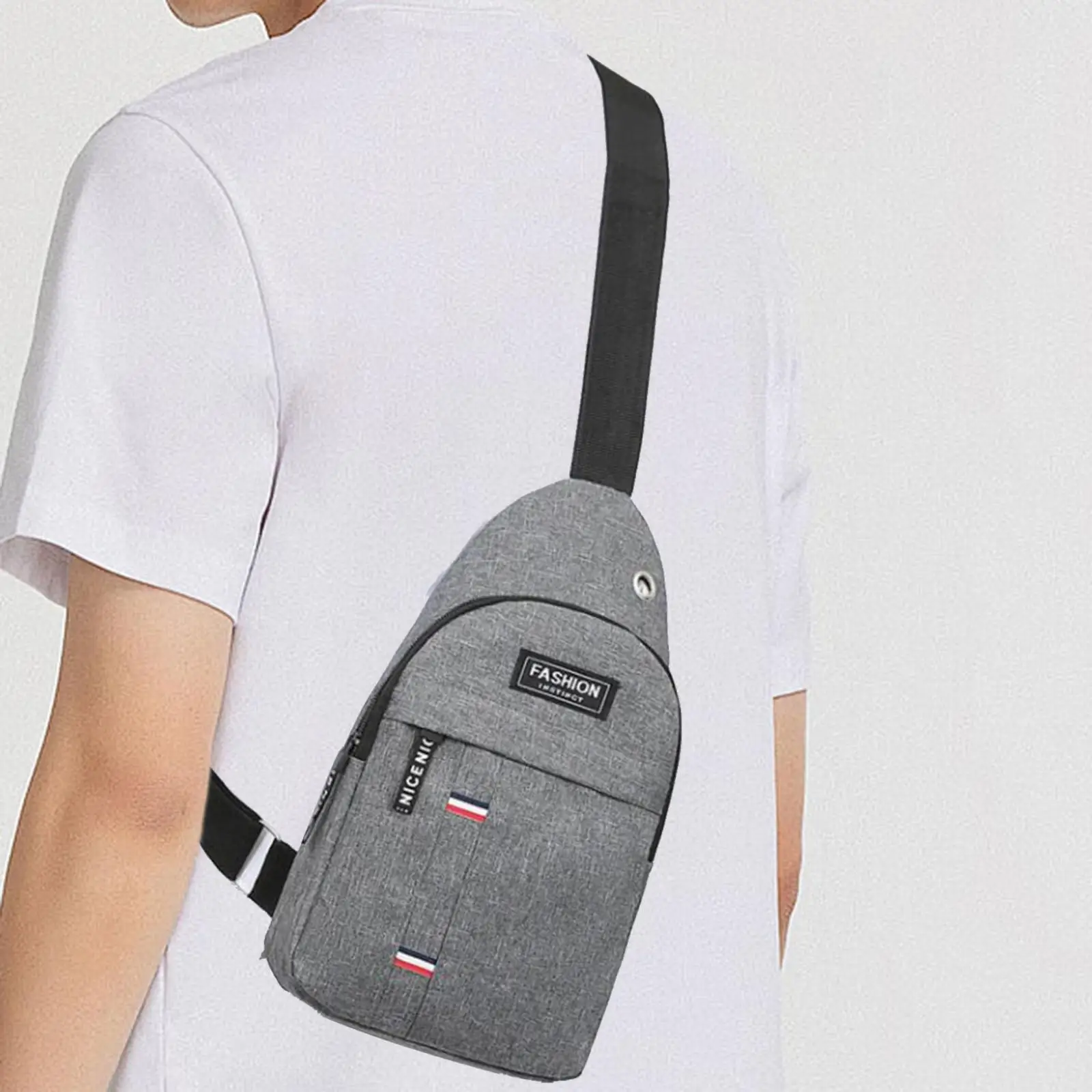 

Men's Chest Bag Portable Stylish Chest Pack Adjustable Strap Shoulder Purse Daypack for Cycling Climbing Camping Riding Outdoor