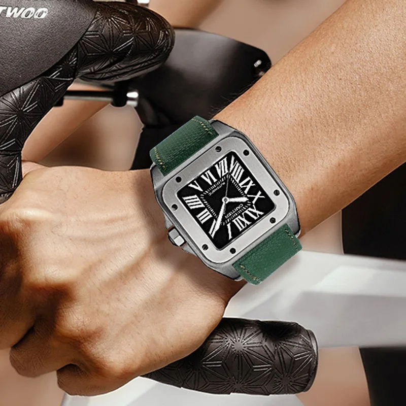 20 مللي متر 23 مللي متر مخصص FKM المطاط سوار ل كارتييه سانتوس حزام فلوروروبر حزام الساعات خزان سانتوس 100 حزام سفلي من الجلد