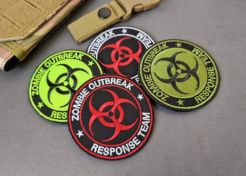 Umbrella Corporation Embroidered Patches Biochemistry Umbrella Military Army Badges For Clothes Bags