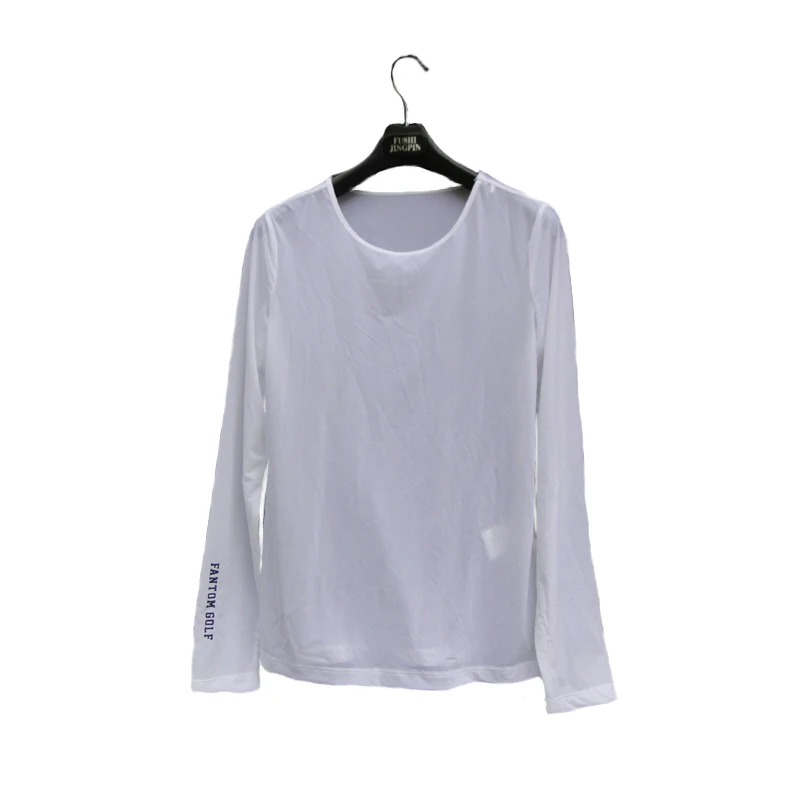 2024 Summer Golf Women Sunscreen with long sleeves and ultra-thin ice silk bottoming shirt