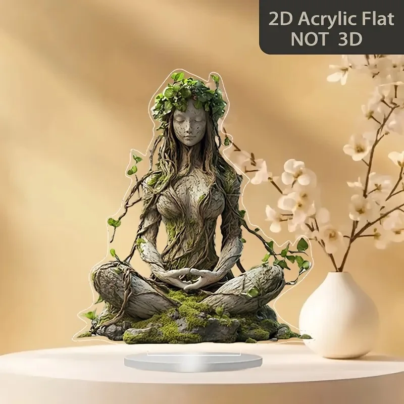1/3 Size Acrylic New Tree-Shaped Girl Office Desktop Ornament, Cross-Border New Product, Home Decoration, Holiday Gift, Perfect for Halloween, Thanksgiving, or Christmas Gifts, Also Suitable as a Giveaway, Student Gift, Birthday Gift, Holiday Gift, Classroom Prize