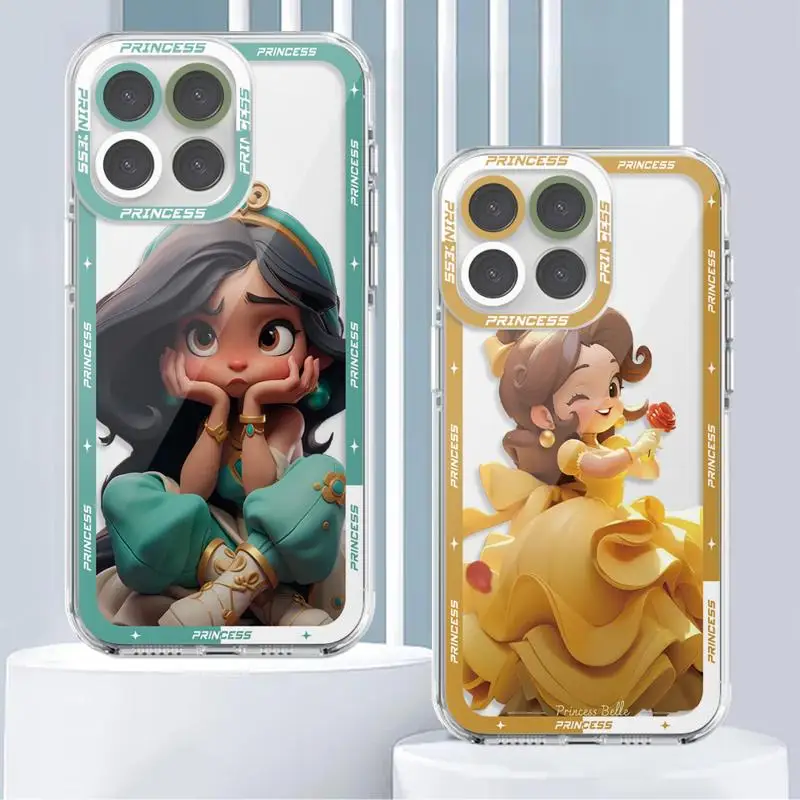 Princess Bella Disney Soft Case for Honor X8a X9a X9b 5G X8 X7b 90 Lite X8 4G Silicone Clear Cover Fundas