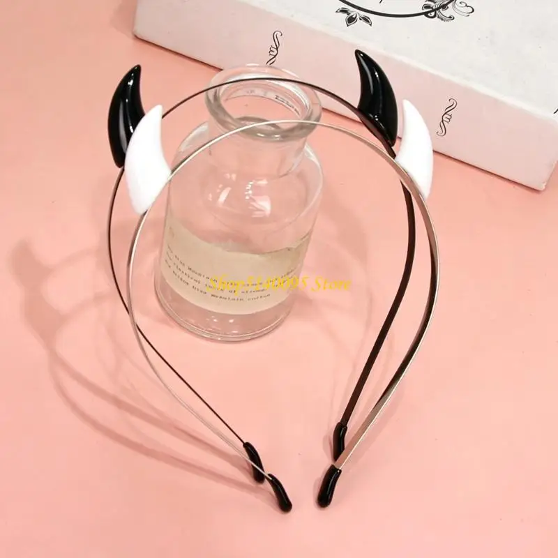 DXAE Animal Horn Hairband Devil COSPLAY Halloween Dark Anime Role Playing Props