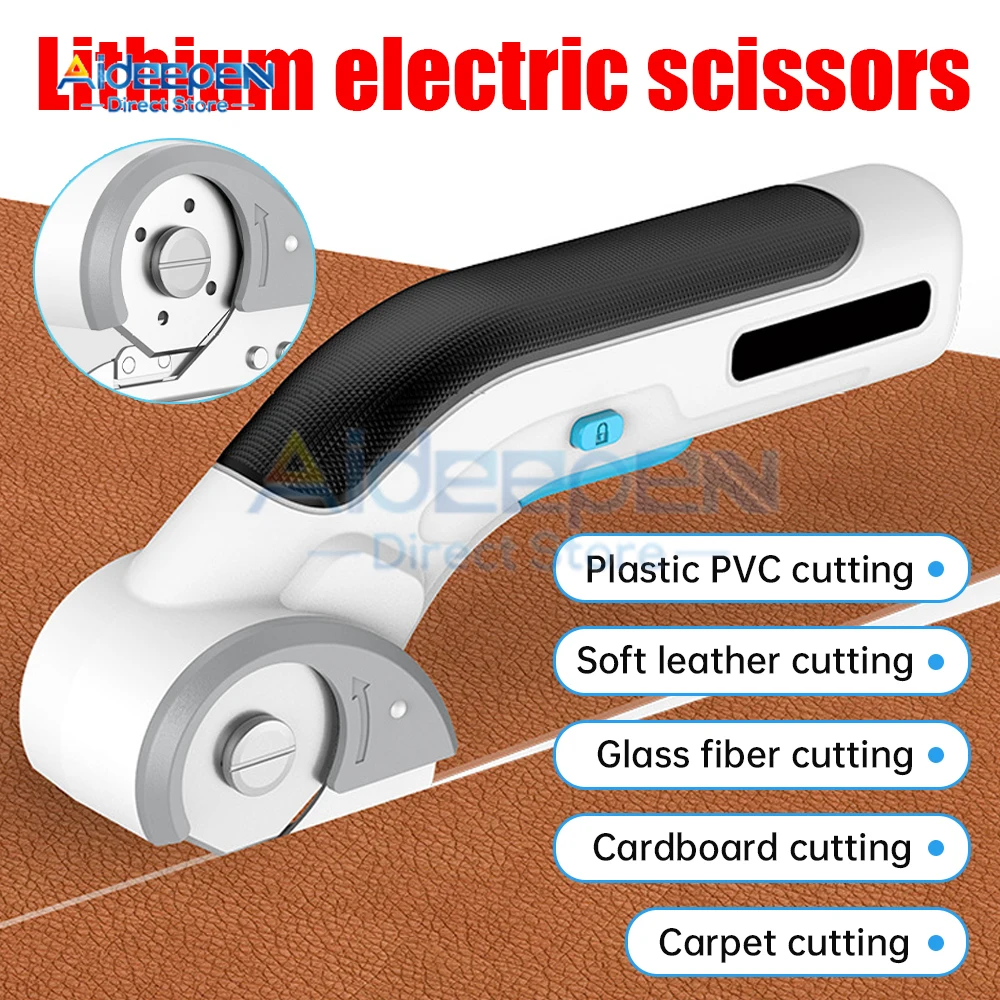 

Multifunctional 3.6V Electric Scissors Fabric Cutting Machine Leather Scissors With Tungsten Steel Blades USB Rechargeable Tool