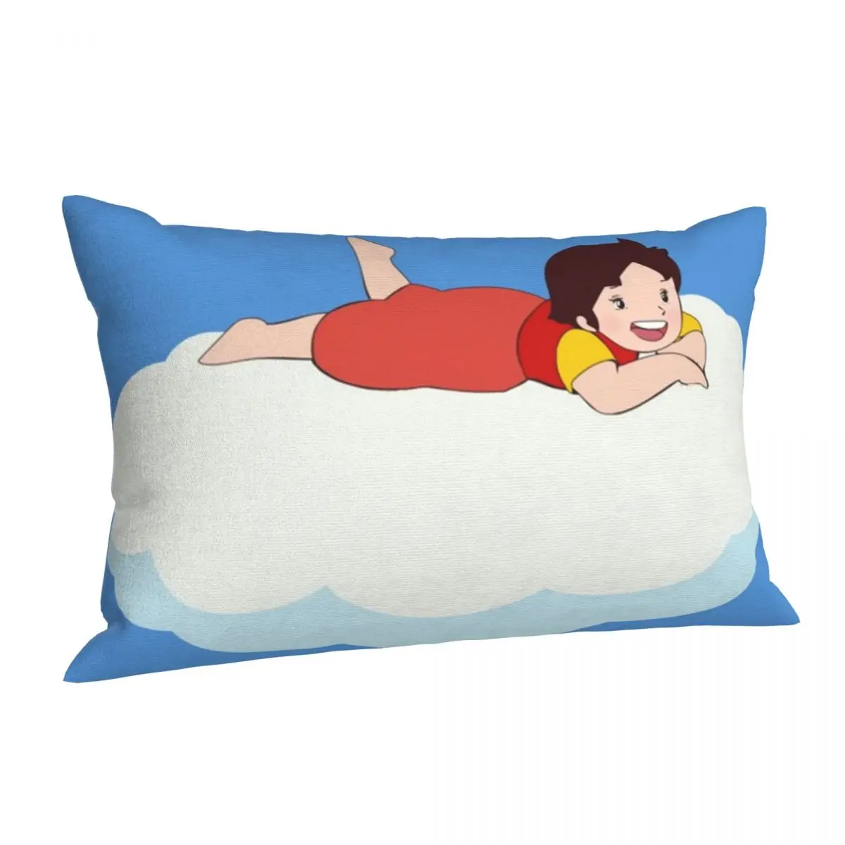 Heidi em uma nuvem, a garota dos alpes retângulo fronha capa de almofada decorativa quarto cama conforto casa lance travesseiro