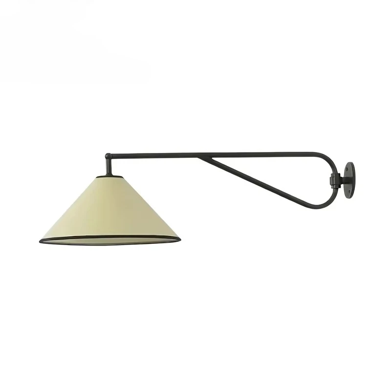 

High Quality New Design Durable Artistic Chester Wall Lamp Nordic Retro Bedroom Living Room Hotel Metal Fabric