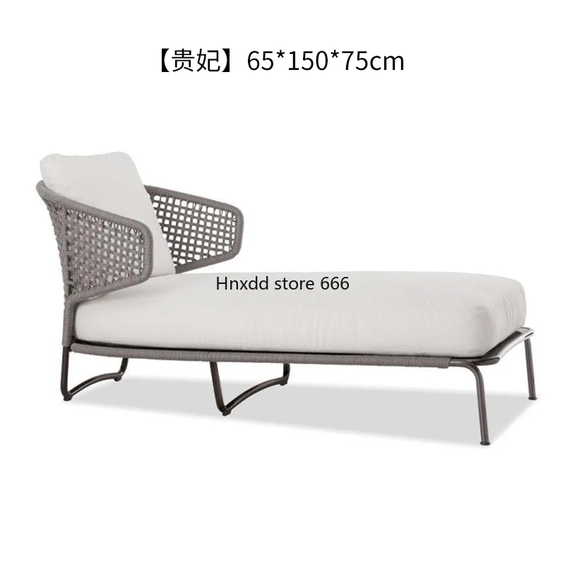 Outdoor rattan sofa combination courtyard living room balcony rattan sofa three people