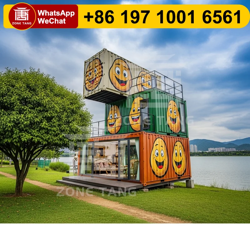 

High Quality 20ft Container Customize Design Prefabricated Creative Factory Price Custom Prefab Luxury 20/40FT Eco-Friendliness