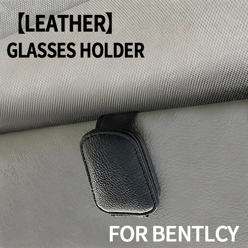 For Bentley Continental GT Flying Spur Arnage Bentayga Car Sun Visor Glasses Clip Sunglasses Holder Car Interior Accessories