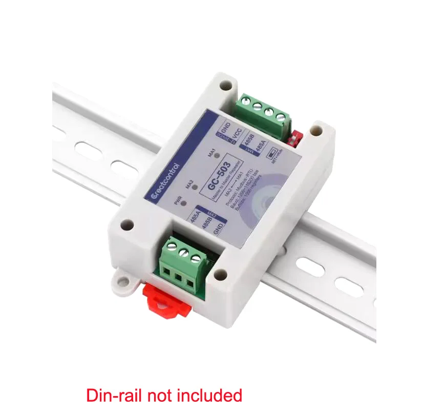 RS485 Master to Slave Station 2 Master Stations' Communication Repeater Modbus Protocol Data Sharing Device