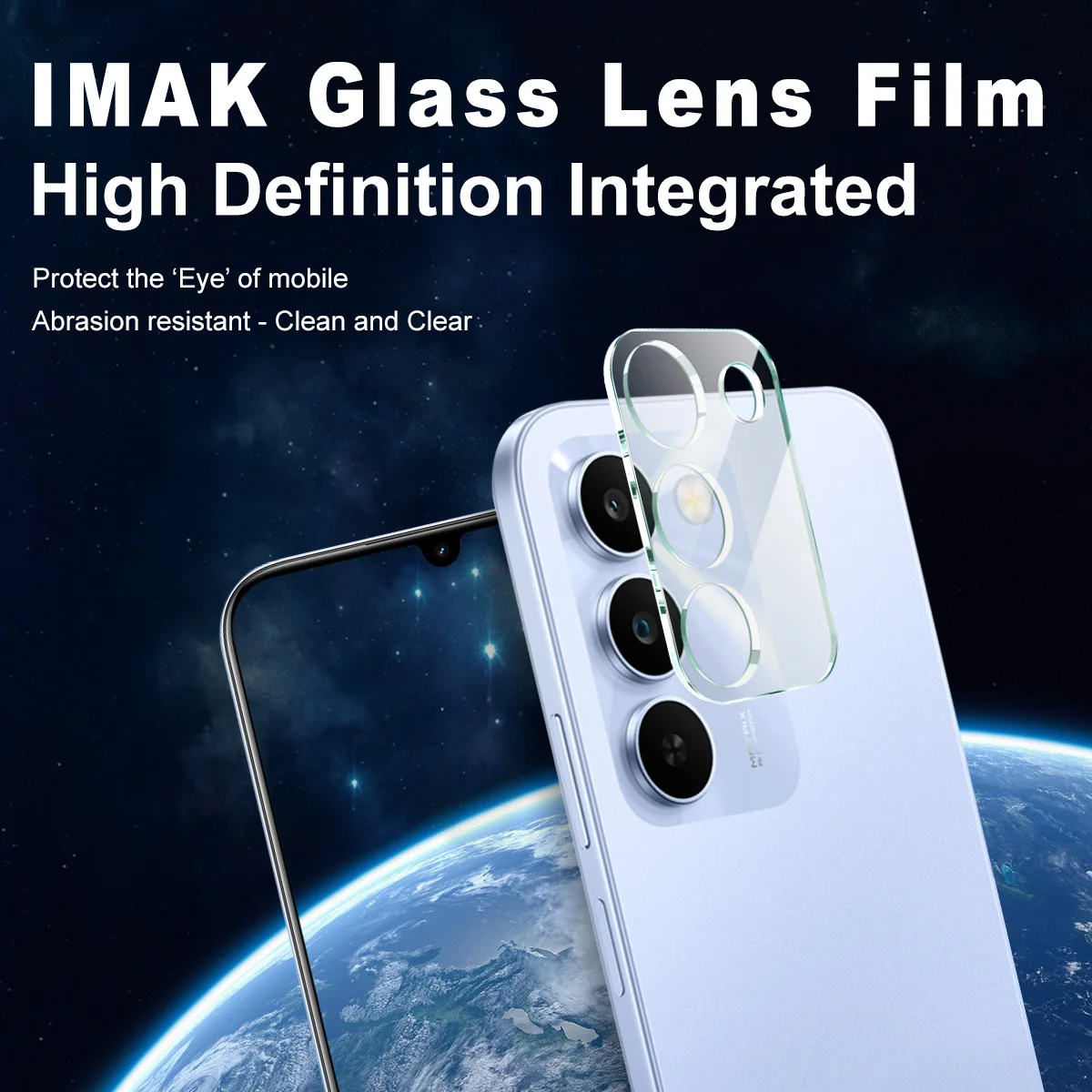 

Защитное стекло IMAK для камеры Realme C83 5G со встроенной защитной пленкой