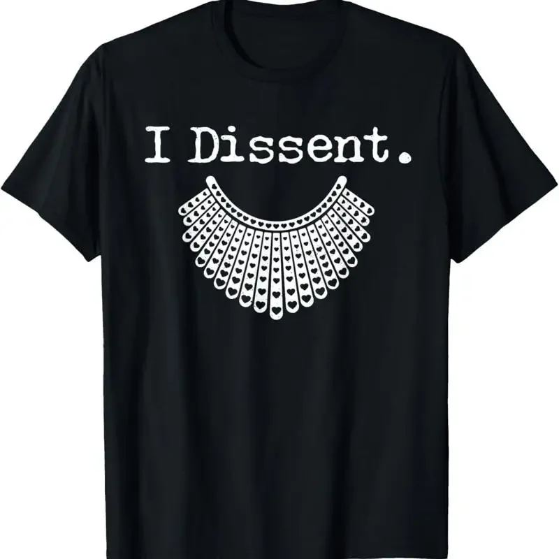 I Dissent With Lace Collar Movement T Shirt