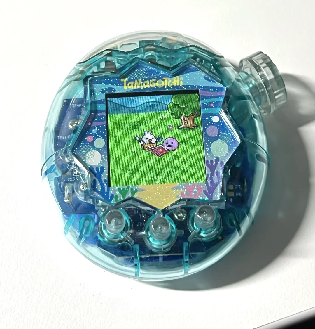 อะไหล่แทมาก็อตจิ รุ่นใหม่ ขายดี แฮปปี้การ์เด้น สีเขียว สองชิ้น มีสินค้าในสต็อก