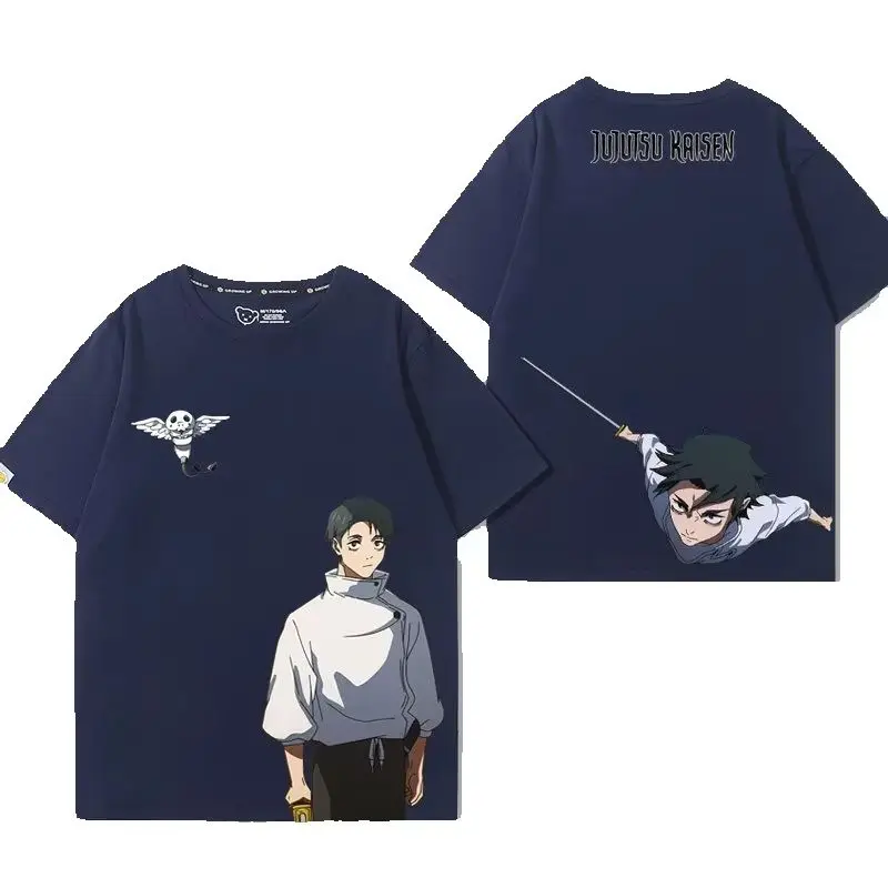 New Spell Battle Gojo Peripheral Japanese Anime Peripheral Printed Men's and Women's Clothing Summer Fashion T-shirt