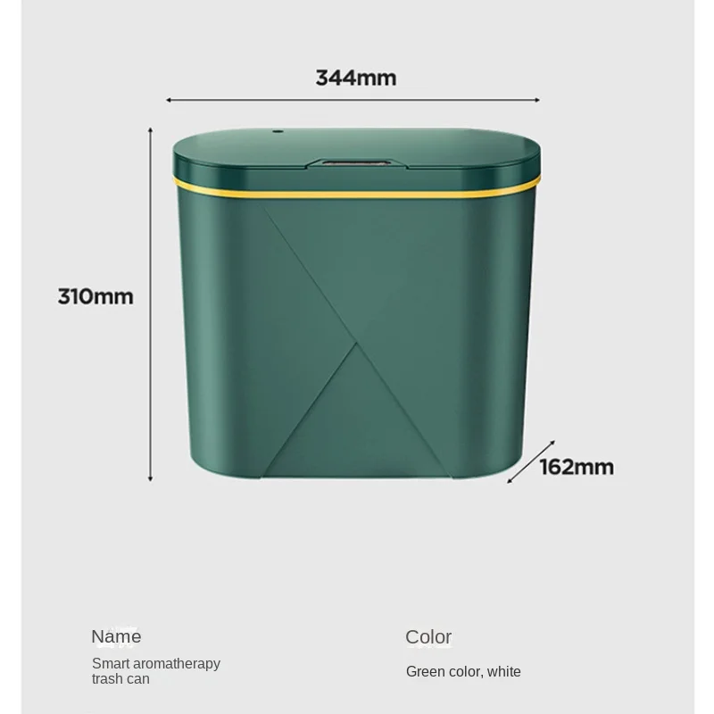 Imagem -06 - Desodorante Aromaterapia Automático com Tampa Carregamento Doméstico Lixeira de Indução Inteligente Desodorante de Cozinha Grande Capacidade Criativo Novo 16l