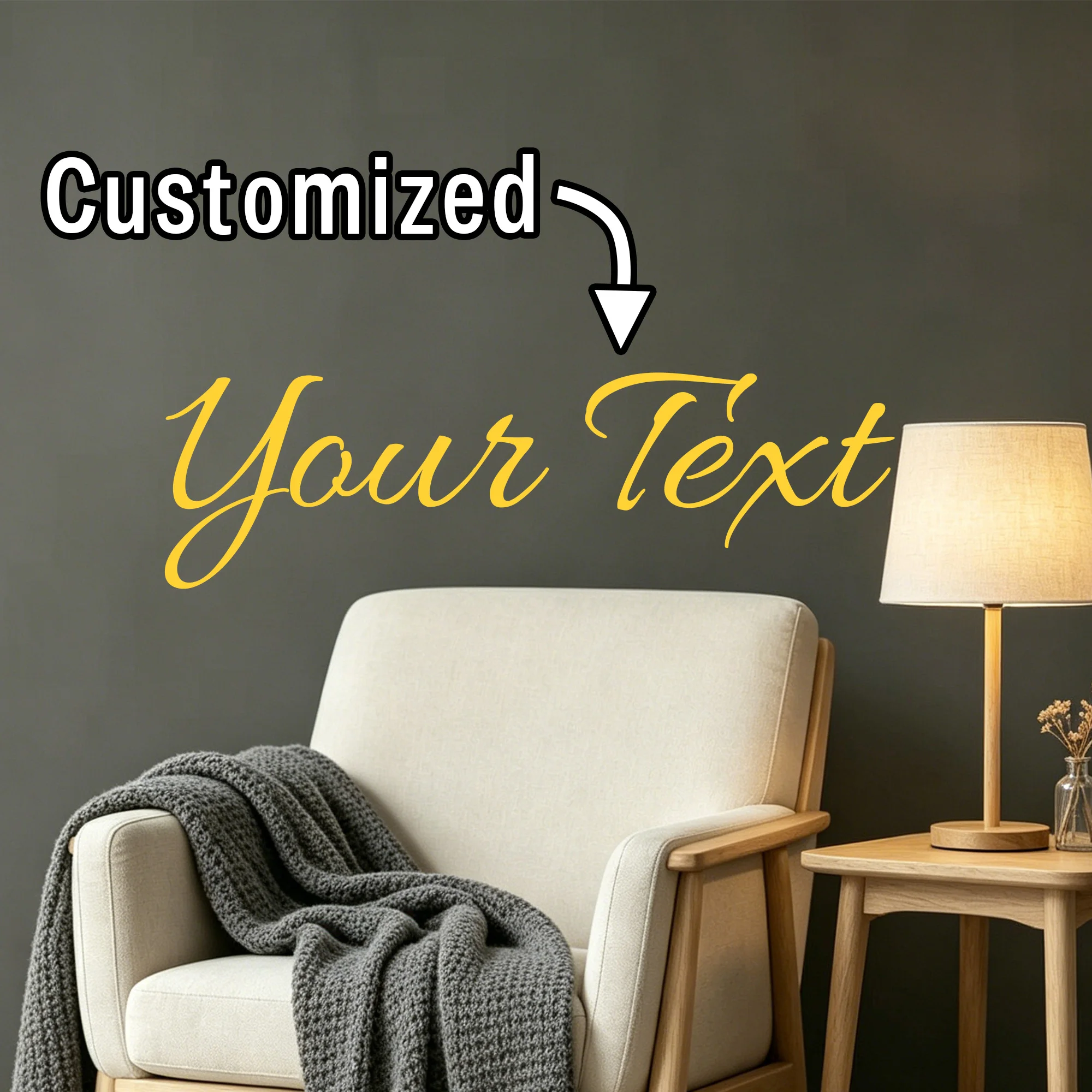 1PC Personalized Custom Wall Stickers DIY Decals for Mirror Backdrop Decor for Birthday Party Graduation Wedding Christmas Decor image 6