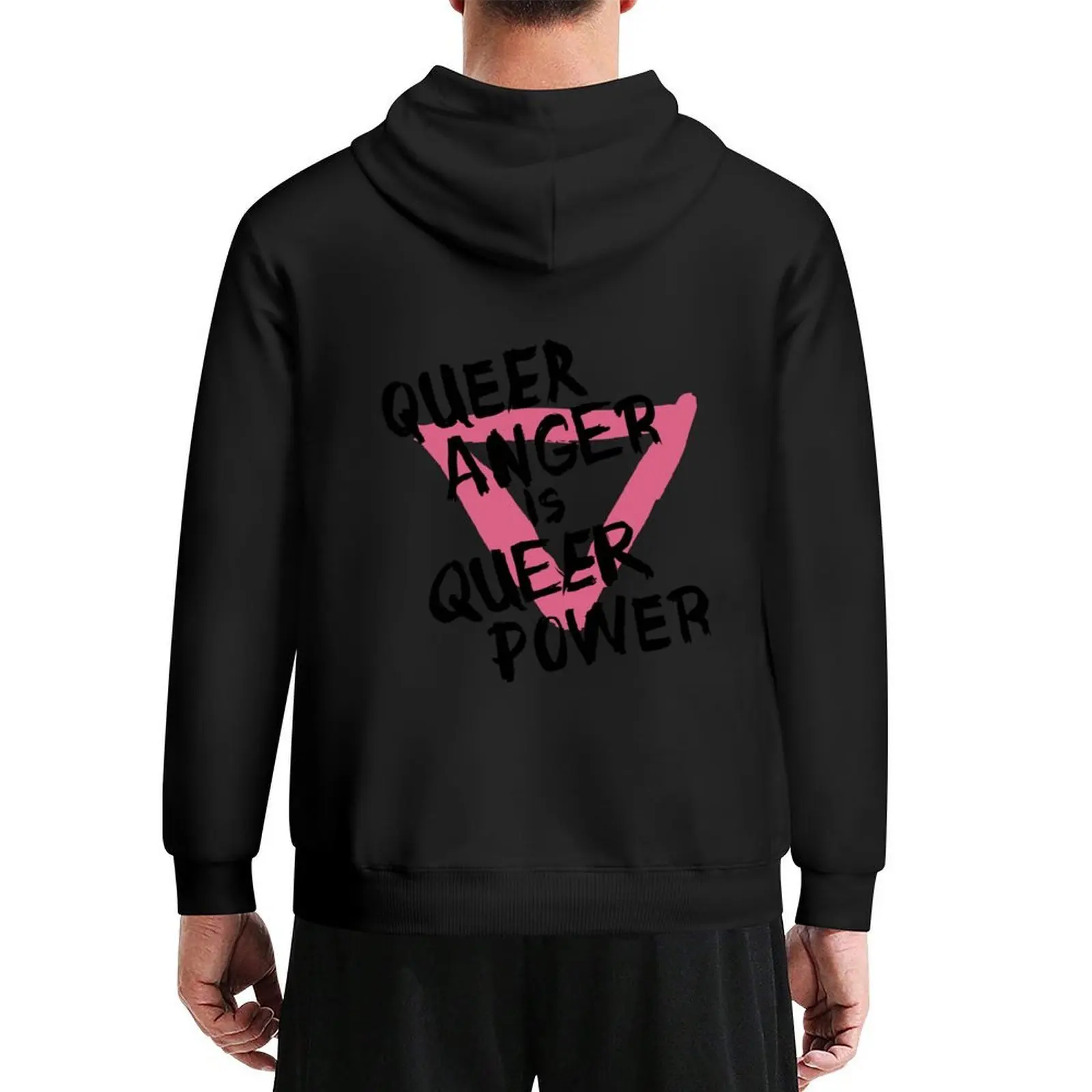

Queer Anger is Queer Power Hoodie men clothes hooded shirt blouse men's coat men hoodie