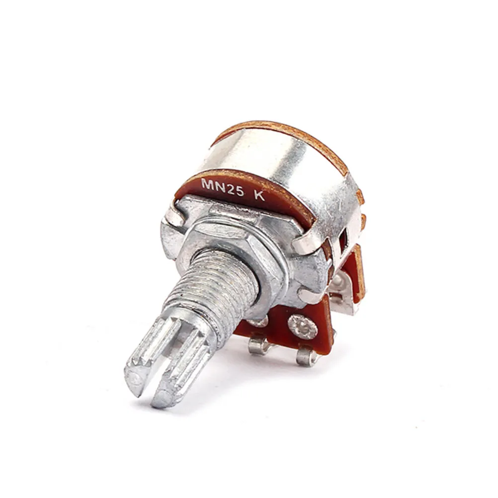 25K Ohm Guitar Volume Potentiometer Linear Taper Pot for Amp Tone Control Pickup Blend Balance