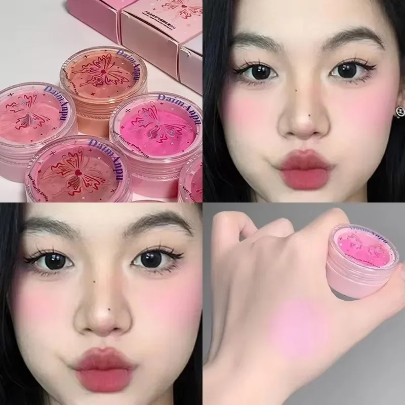 크림 천연 방수 다목적 아이 섀도우 컨투어링 메이크업 화장품 새로운 리퀴드 치크 블러쉬 페이셜 뉴리싱 블러쉬 젤