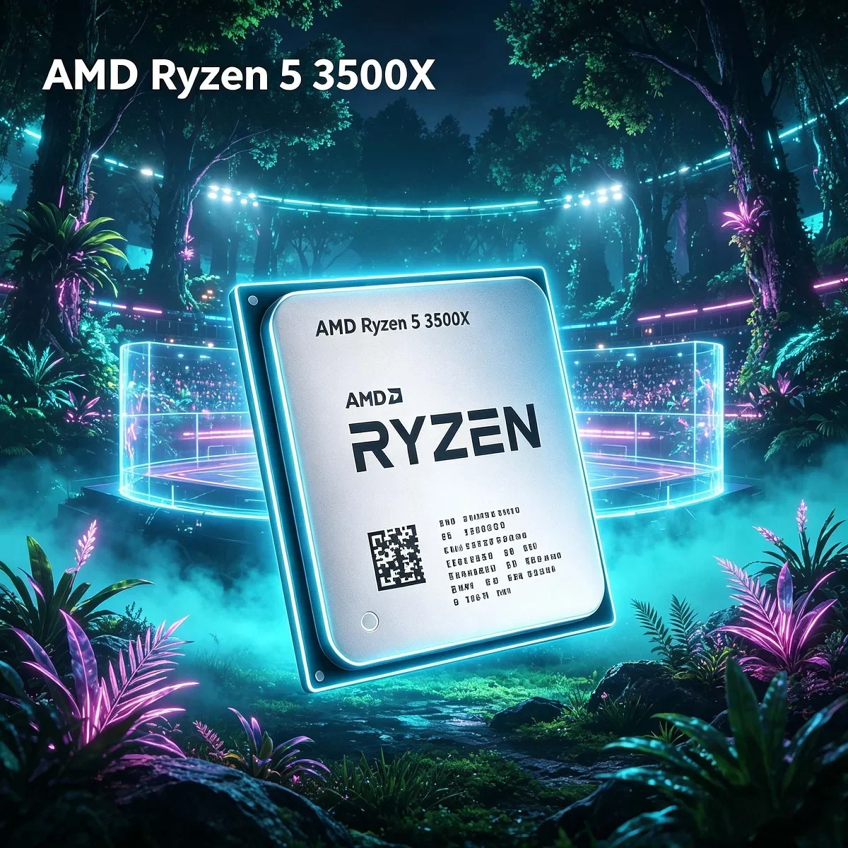 Processador AMD Ryzen 5 3500X R5 3500X CPU AM4 para PC Gamer Desktop, 6 Núcleos, 6 Threads, 3.6GHz até 4.1GHz, 32MB Cache