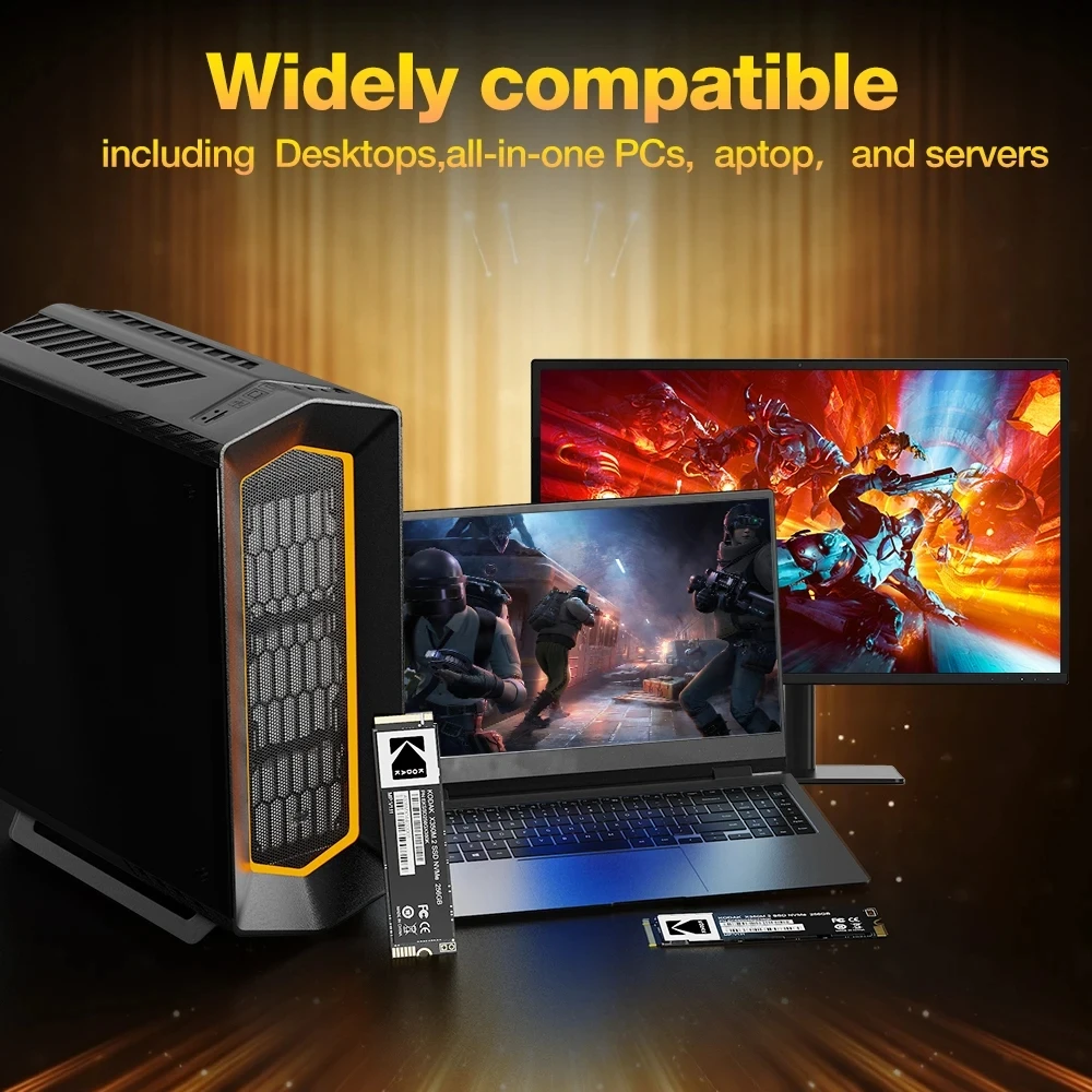 Kodak Ssd Nvme m.2 1tb 512gb 256g Solid Disk PCIE Gen3 3400Mb/s High Speed 2280 Hard Drive For Laptop Computer