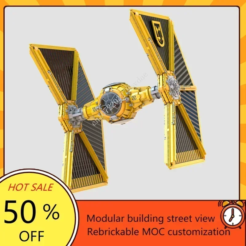 5660PCS MOC Space Battle Mining Guild Fighter TIE 1:16 Starfighter Model Custom Puzzles Technology Assembly Toys Gifts