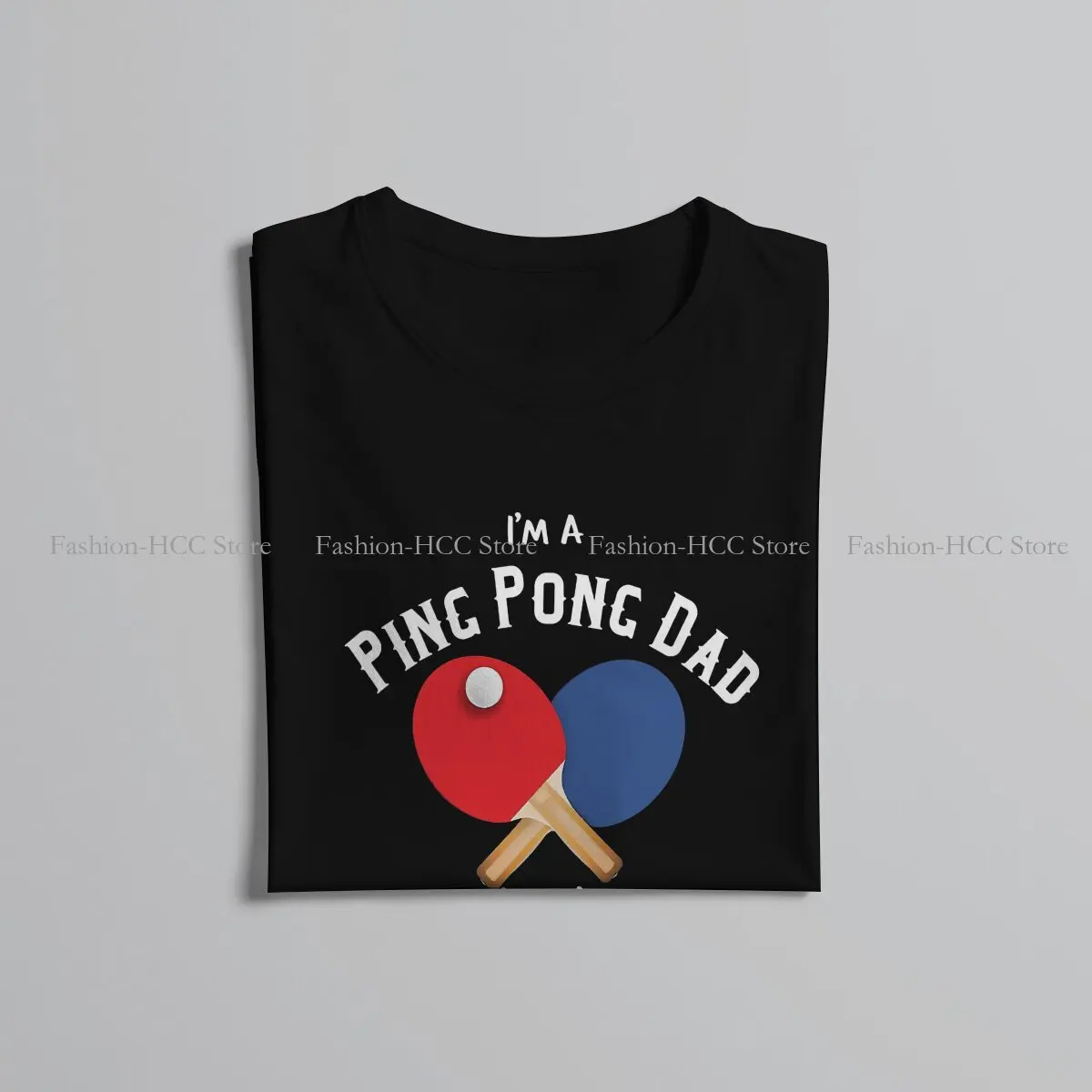 Ping Pong Table Tennis Crewneck Original TShirts  Personalize Men\'s T Shirt Polyester Hipster Clothing