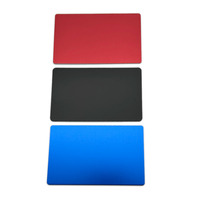 50Pcs Colorful Anodized Aluminum Alloy Plate 5052 Aluminum Flat Matte Surface Aluminum Sheet Thickness 1mm Metal business cards
