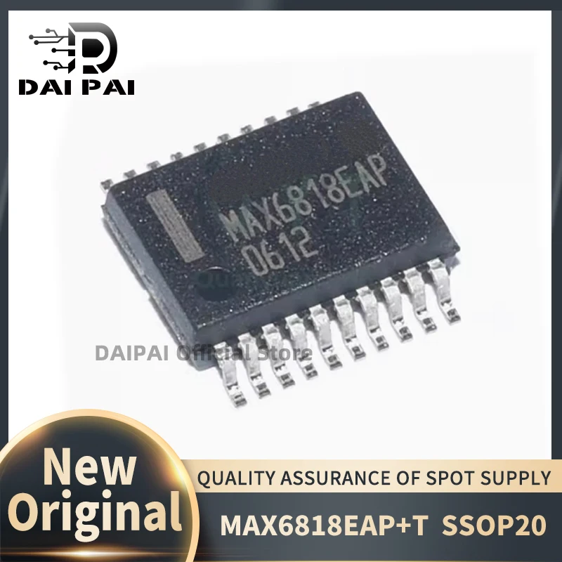 (10piece)100% New original MAX6818EAP+T MAX6818E SSOP-20 MCU Monitoring IC Transceiver
