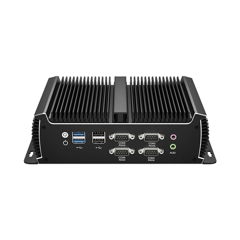 Helorpc Mini PC sin ventilador con i5-1135G7 compatible con computadora WiFi 4G LTE para uso industrial con 2x2,5G LAN 6xRS232/485 8xUSB WIN10 Ready