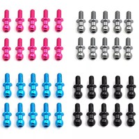 10Pcs M3 Metal Hex Ball Head Screws for Tamiya TT01 TT02 Sakura D5 1/10 RC Drift Car Spare Parts Universal