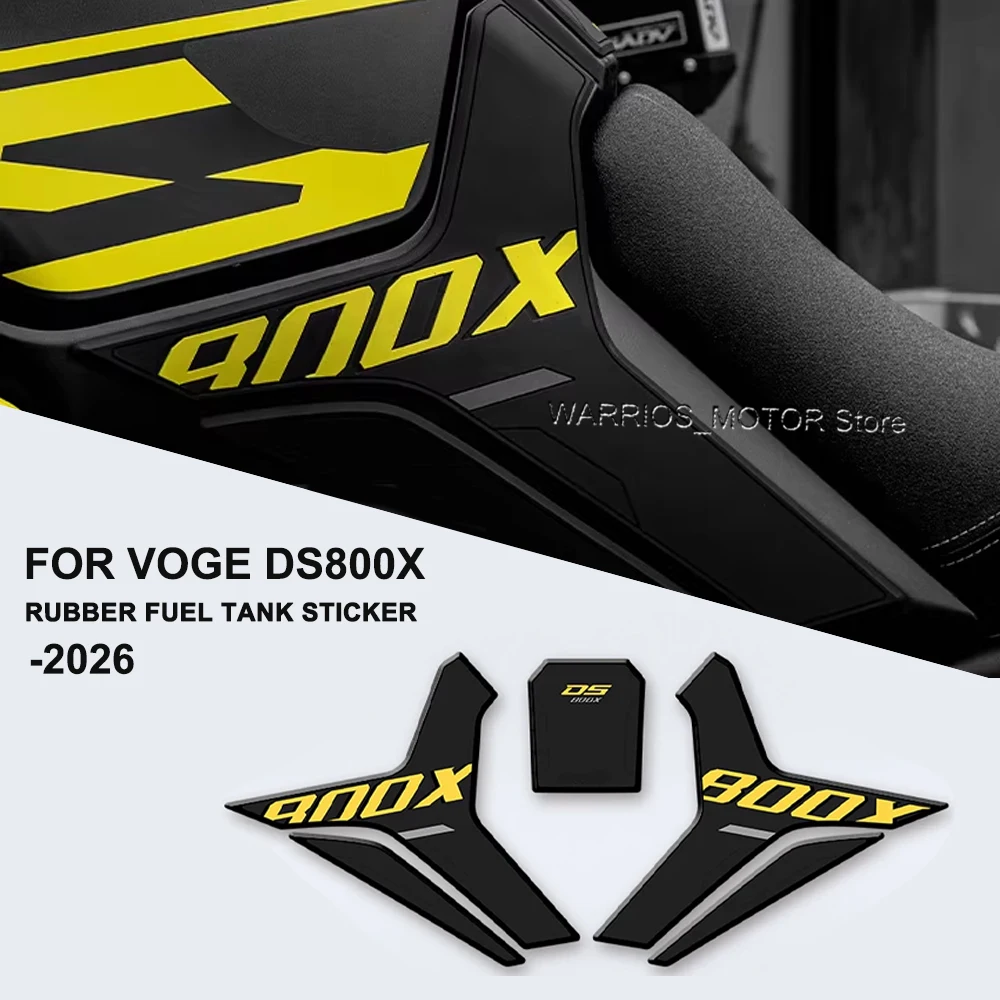 

Наклейки-накладки на бак и крышку бензобака для мотоцикла VOGE DS800X 2026, резиновые, защитные, комплект