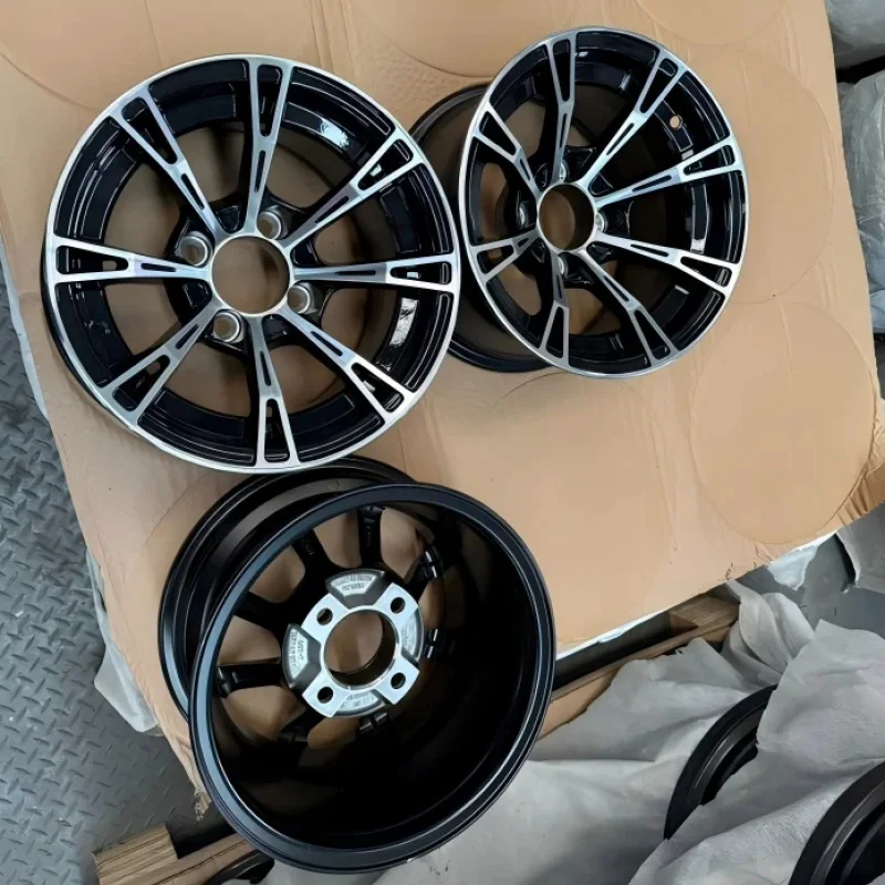 10 Inch ATV Wheels 4/156 Rims 10x5 3+2 Offset Hubs and Rims Fit for Yamaha Raptor 700 Ltz400 EZGO Electric Golf Cart Accessories