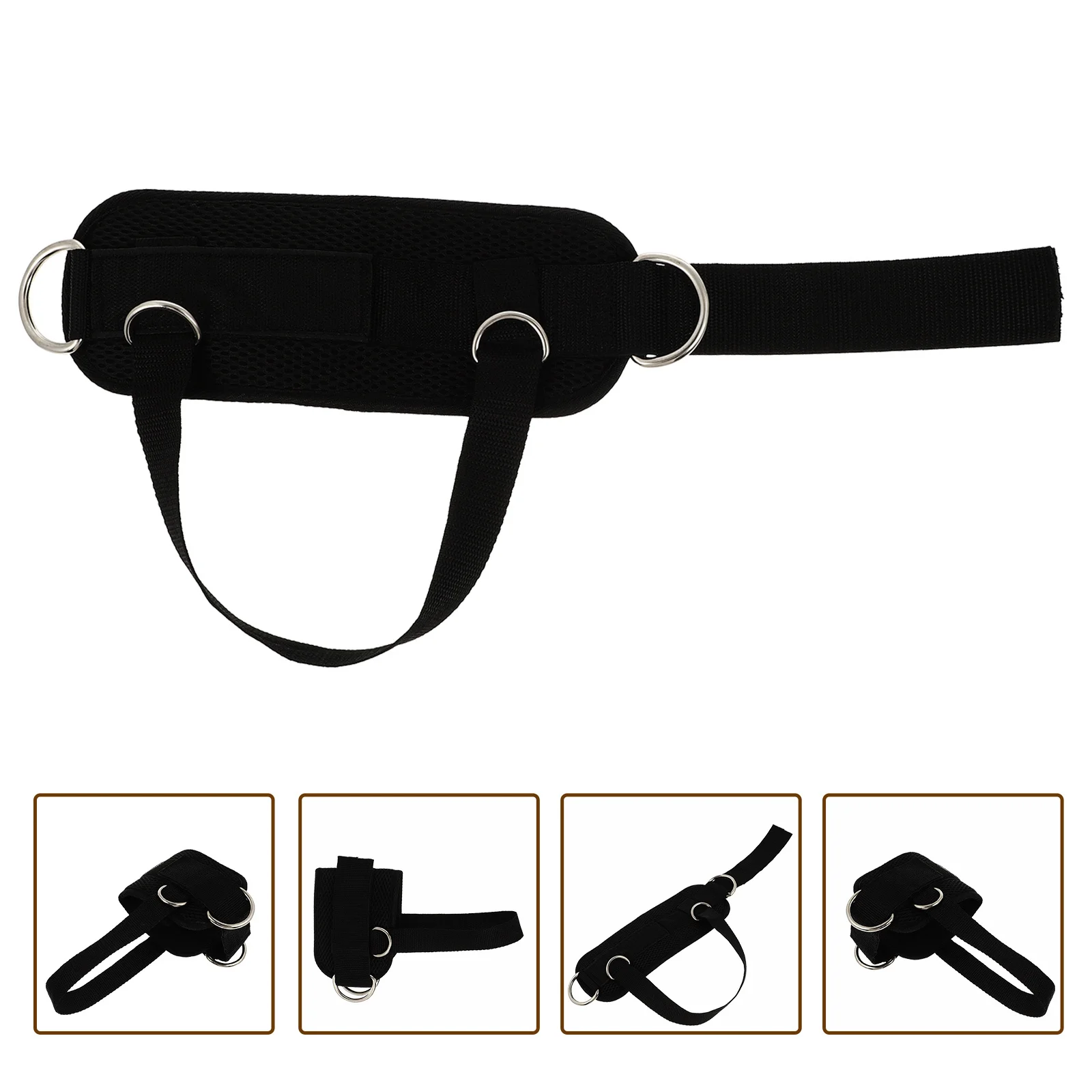 أساور الكاحل على شكل حرف D لآلة الكابلات، حزام كاحل للياقة البدنية قابل للتعديل، تدريب الورك والساق، يدعم الاستخدام الداخلي والخارجي #3