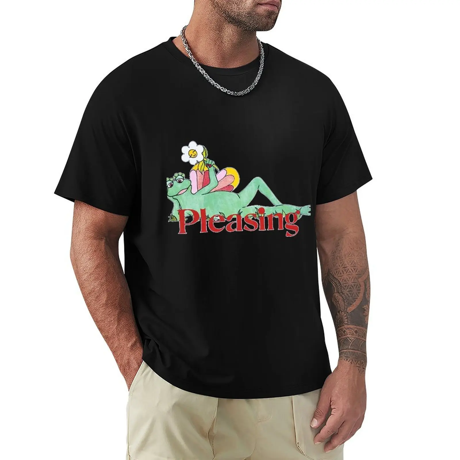Pleasing Shroom Bloom Frog T-Shirt Simple Print Design T-Shirt