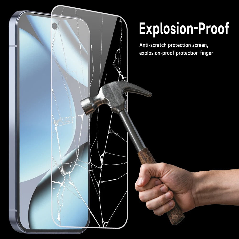3PCS Protective Glass For iPhone 18 Pro Max 17 16 15 14 13 12 11 Pro 16 15 14 Plus XR XS Max 16e 12 Mini Screen Protector Glass view 5