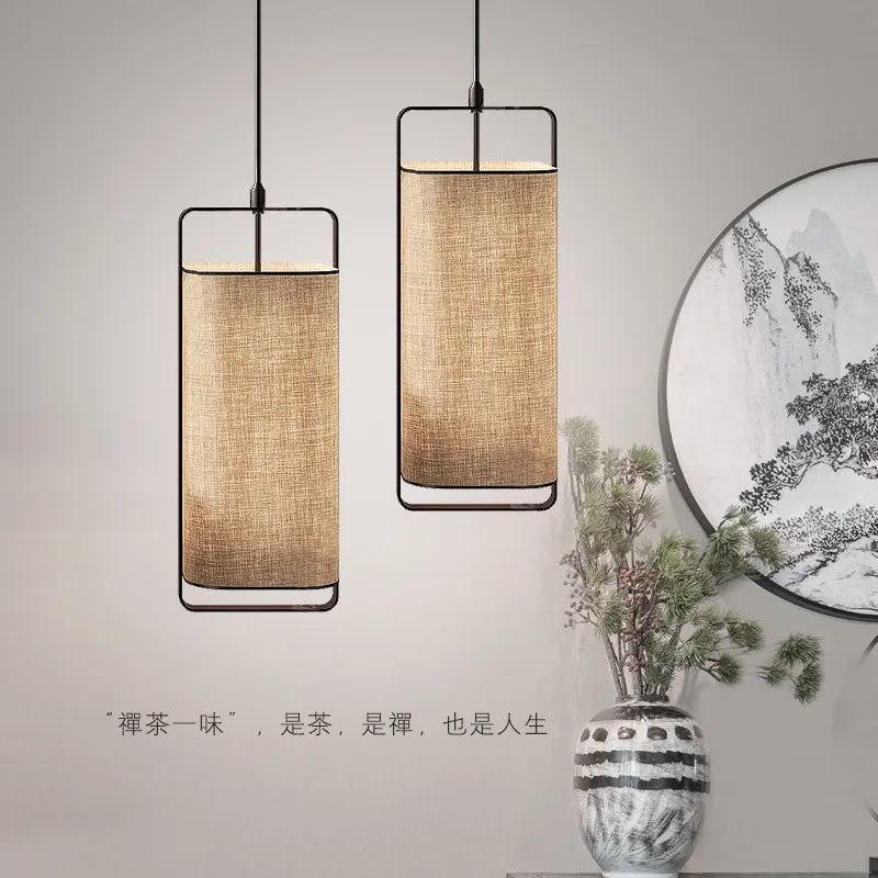 

New Chinese Zen Tea Room Antique Restaurant Light Entrance Aisle Small Chandelier Bedroom Bedside Chandelier