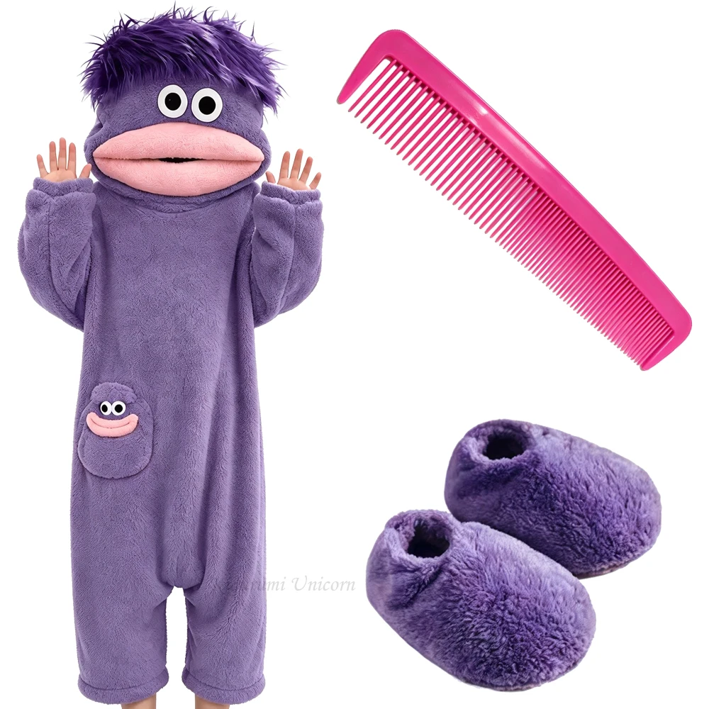 Ugly Cute Big Mouth Monster Onesie Pajamas Adults Kigurumi Unicorn Winter Thick Coral Fleece Warm Funny Sleepwear Unisex Slipper