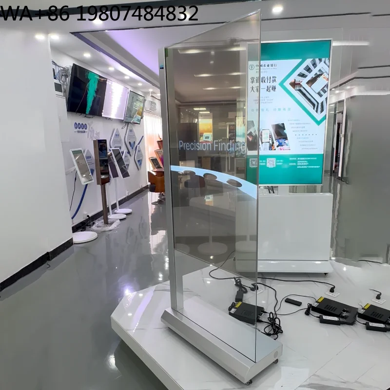 30/55 Inch Wall Mounted Transparent OLED Advertising Screen, Commercial Display for Shop Window Signage, AliExpress