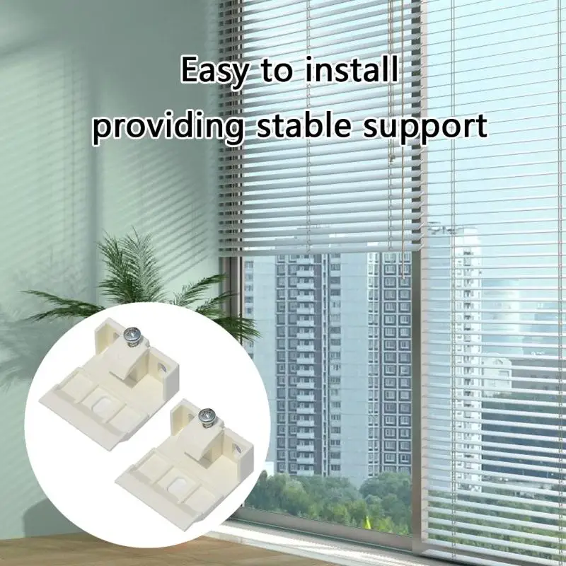 KXRA 6PCS White Shade Brackets für Styles Blinds Easy Installation Designs