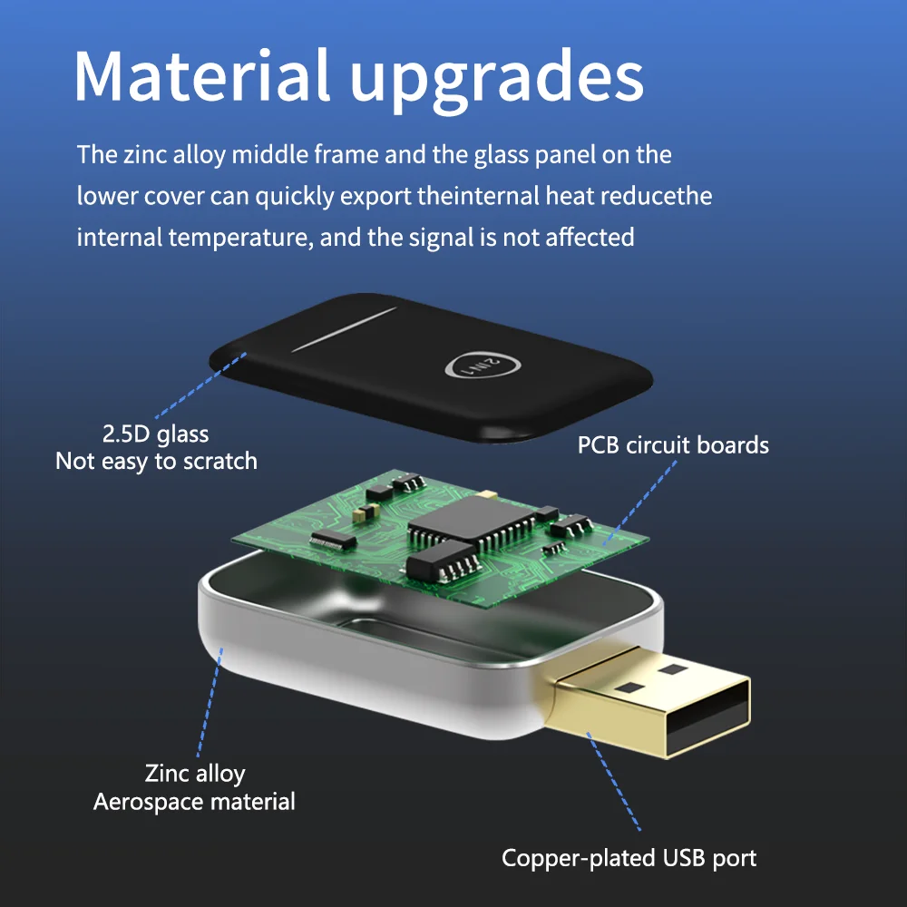 Mini Wireless Carplay Adapter Autos Netflix Access für Android Autos Autoelektronik Autozubehör