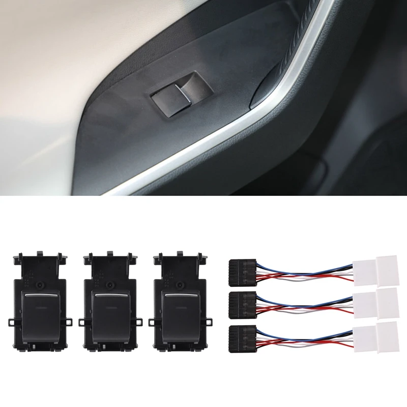 Window Lifter Switch Car Accessories Left Driving Backlight Upgrade For Toyota RAV4 CHR Corolla 2018-2020