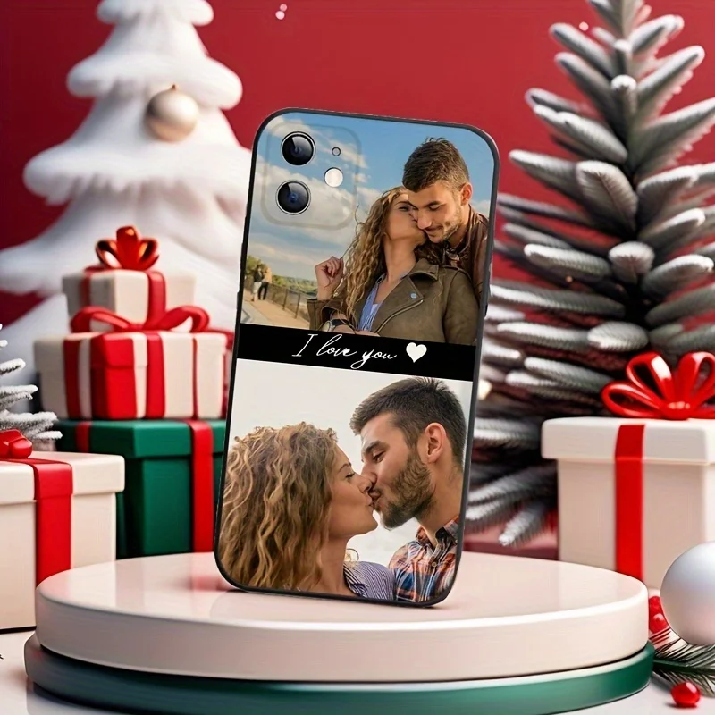 حافظة ناعمة مخصصة للزوجين لهاتف آيفون 16 16e 15 14 13 12 11 Pro Max Mini SE 2020 2022 XS XR 6 7 8 Plus غطاء خلفي من البولي يوريثان #2