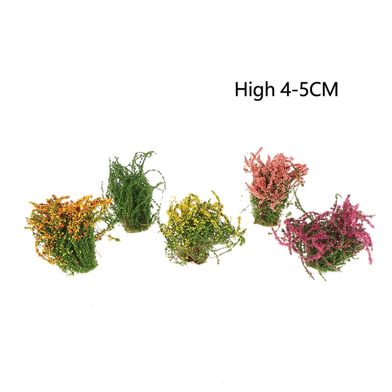 1 قطعة مجموعات زهرة النباتات زهرة مصغرة الشجيرات خصلات العشب DIY بها بنفسك نموذج بناء العمارة #6