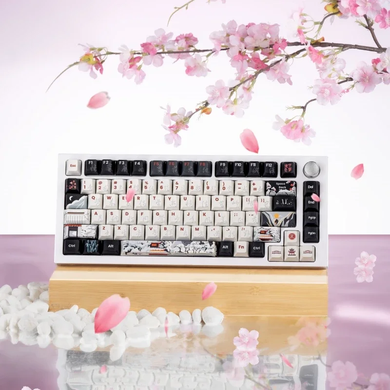 "Lushan Snow" Guofeng Keycap Original PBT Sublimation clavier mécanique Keycap 60/68/87/98/108 touches
