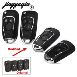 jingyuqin 2/3/4/5 Przycisk Dla Chevrolet Cruze Buick Dla VAUXHALL OPEL Insignia Astra J Zafira Flip Remote Key Shell Case HU100