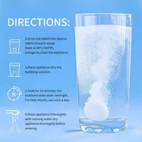 Retainer Cleaner Tablets Denture Clean Care Effervescent Tablet Retainer Facing Petainer Teeth Capped Cleaning Tablet 2