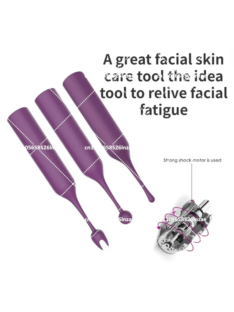 Mini Eye Massager Wand with Face Vibrating Massage for Relieving Dark Circles and Tired Eyes