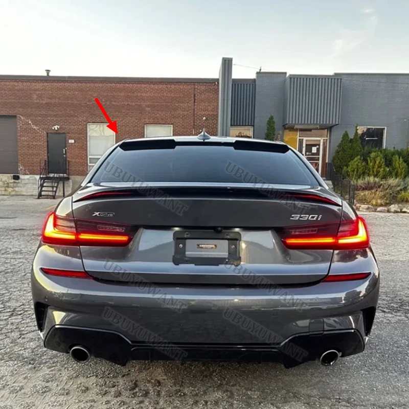 For BMW 3 Series G20 M3 G80 Top Spoiler 2020-2024 ABS Material Car Rear Wing Primer Color Rear Spoiler